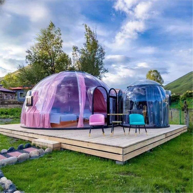 Moonseek Aluminum Procabonate Bubble House Dome Room for Outdoor