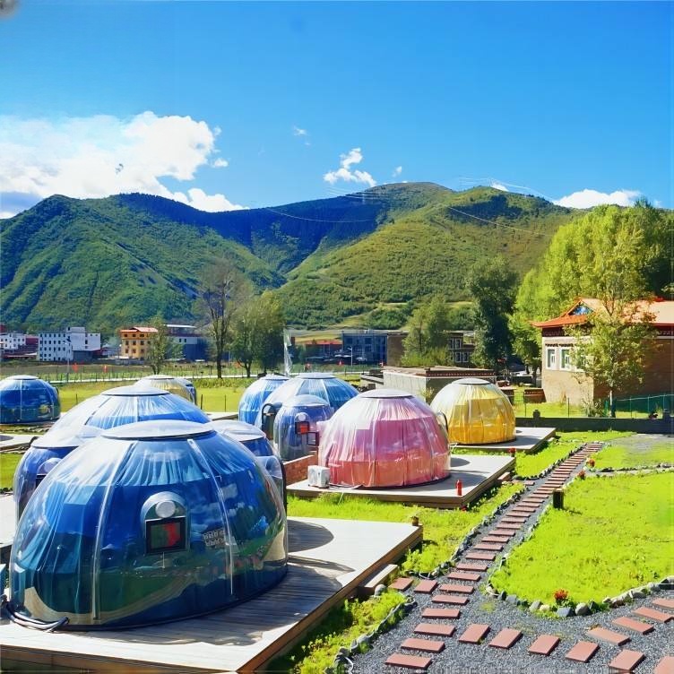 Moonseek clear Plastic Dome Tent Quick Installation Hotel Prefabricated
