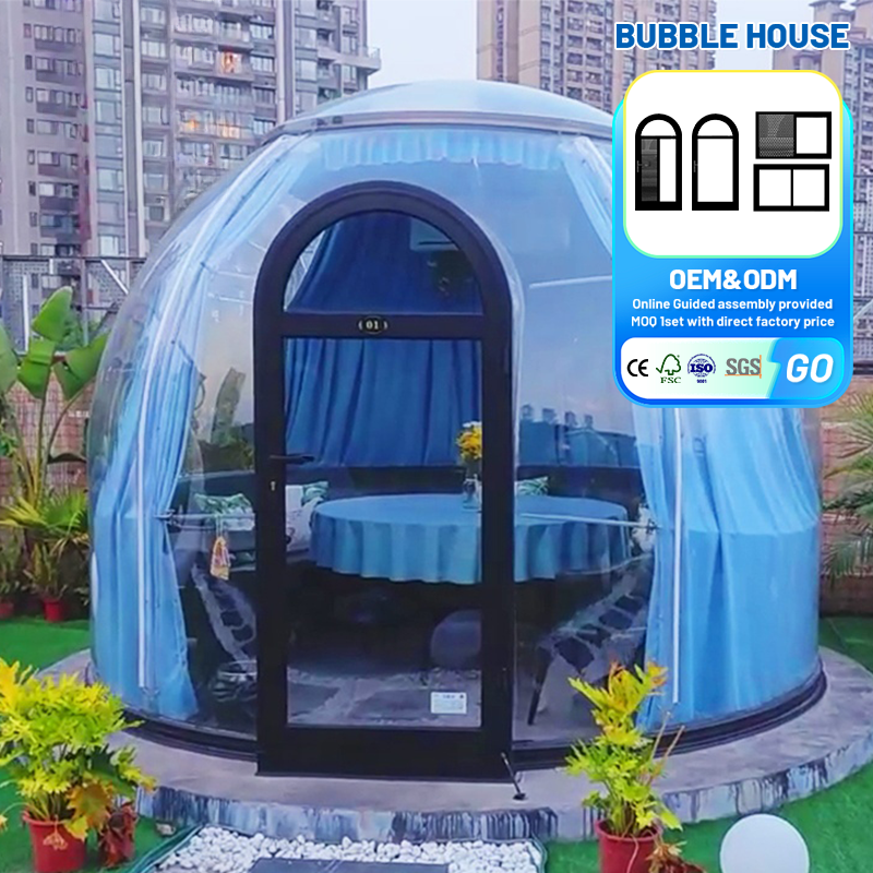 Moonseek High Quality 2.7M Outdoor Dome Houses Customized Polycarbonate