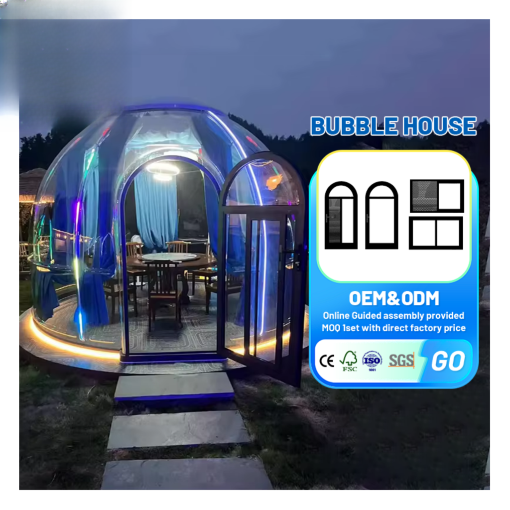 Moonseek Hot Selling Full Range Bubble House Prefabricated Transparent
