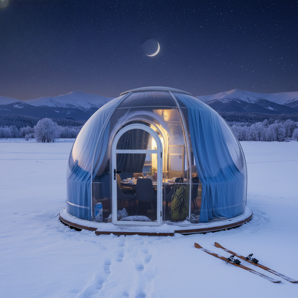 Moonseek Insulated Polycarbonate Sky Dome House for Eco-Resort Projects
