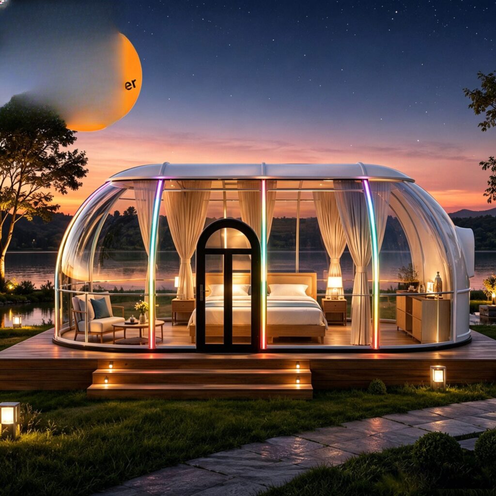 Moonseek Luxury 360 Degree Transparent Stargazing Dome House Polycarbonate