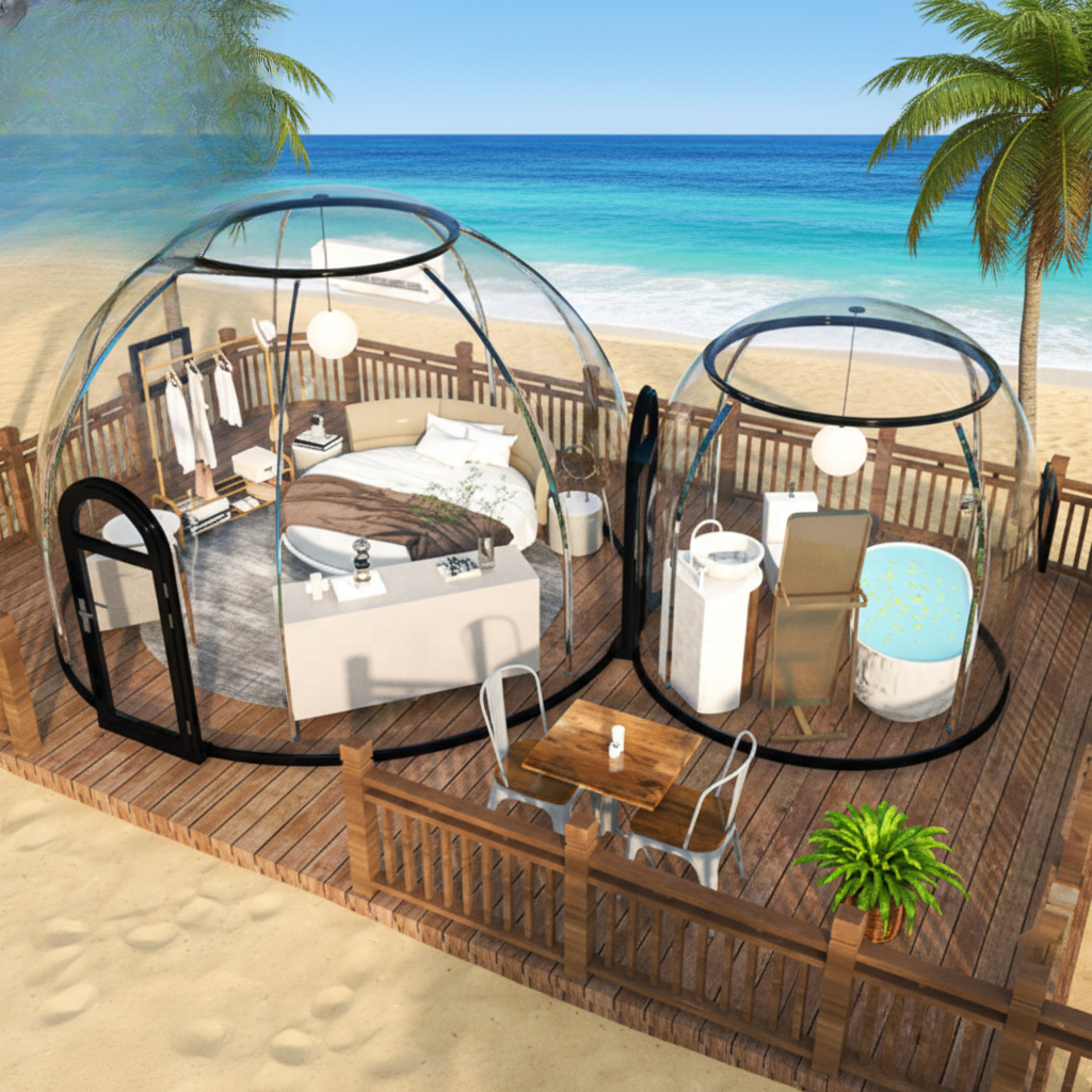 Moonseek Luxury Modern Waterproof Polycarbonate Dome Tent for Hotel