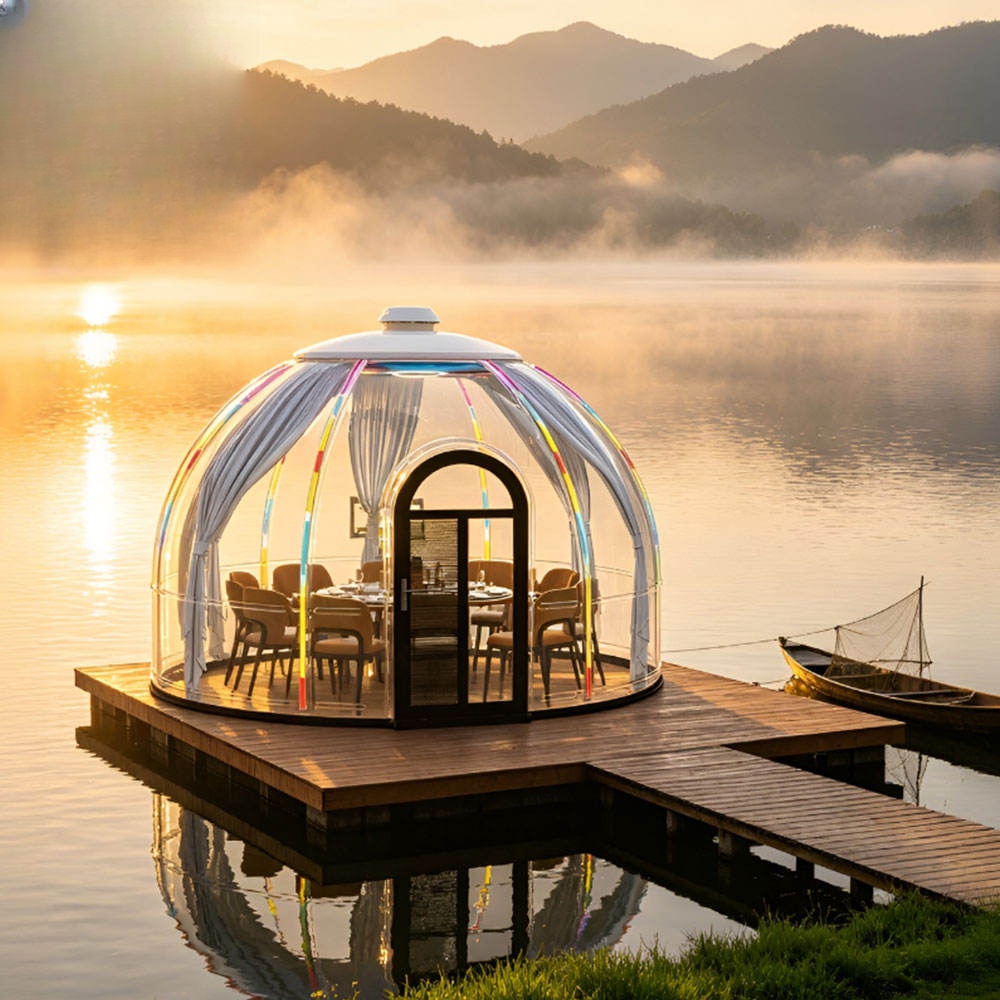 Moonseek Luxury Transparent PC Dome House Polycarbonate Bubble House