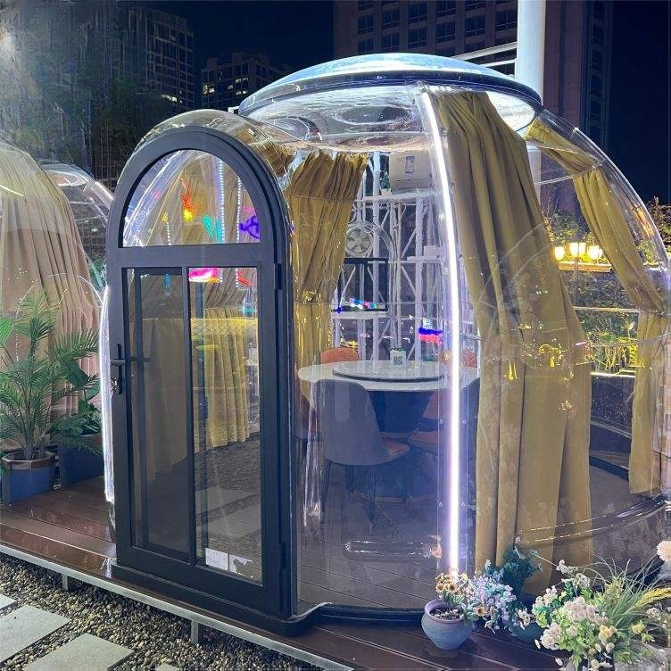 Moonseek Modern Outdoor Polycarbonate Container Dome Houses with 360