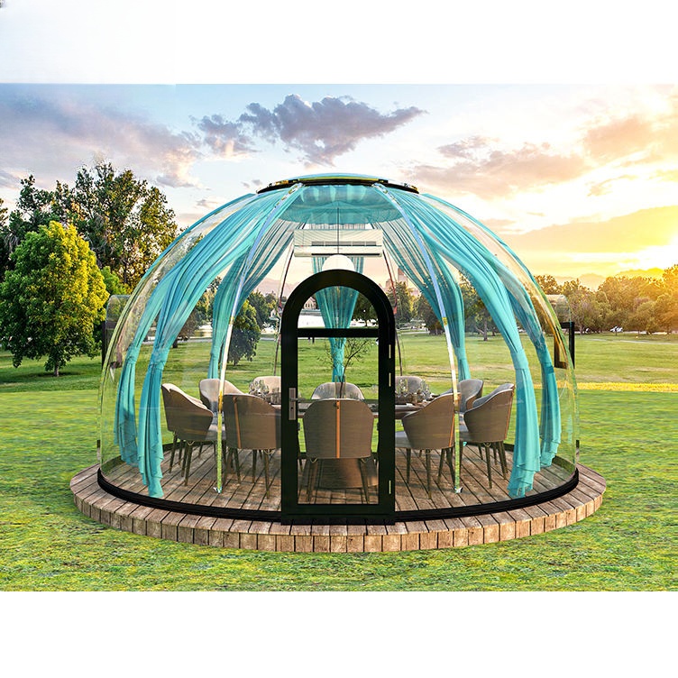 Moonseek New Luxury Geodesic Igloo Polycarbonate Bubble Dome Tent