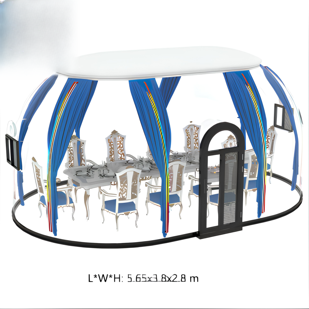 Moonseek Outdoor Glass Polycarbonate Dome House Dome Bubble Luxury