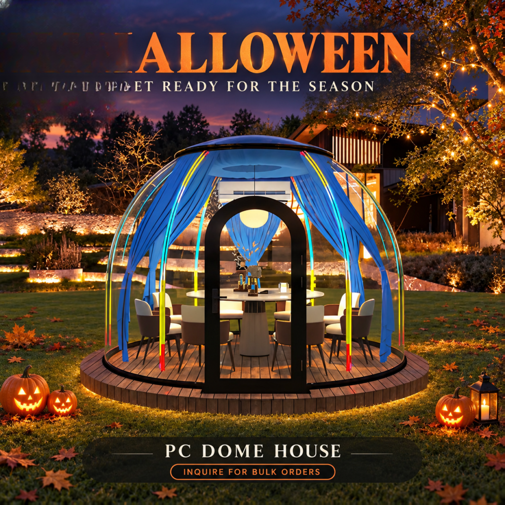 Moonseek Polycarbonate Sky Dome House Transparent Mobile Pod for