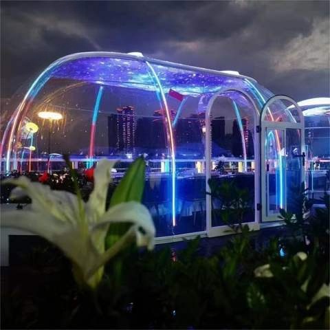 Moonseek Romantic Dining Green Houses Waterproof Eco Friendly Polycarbonate