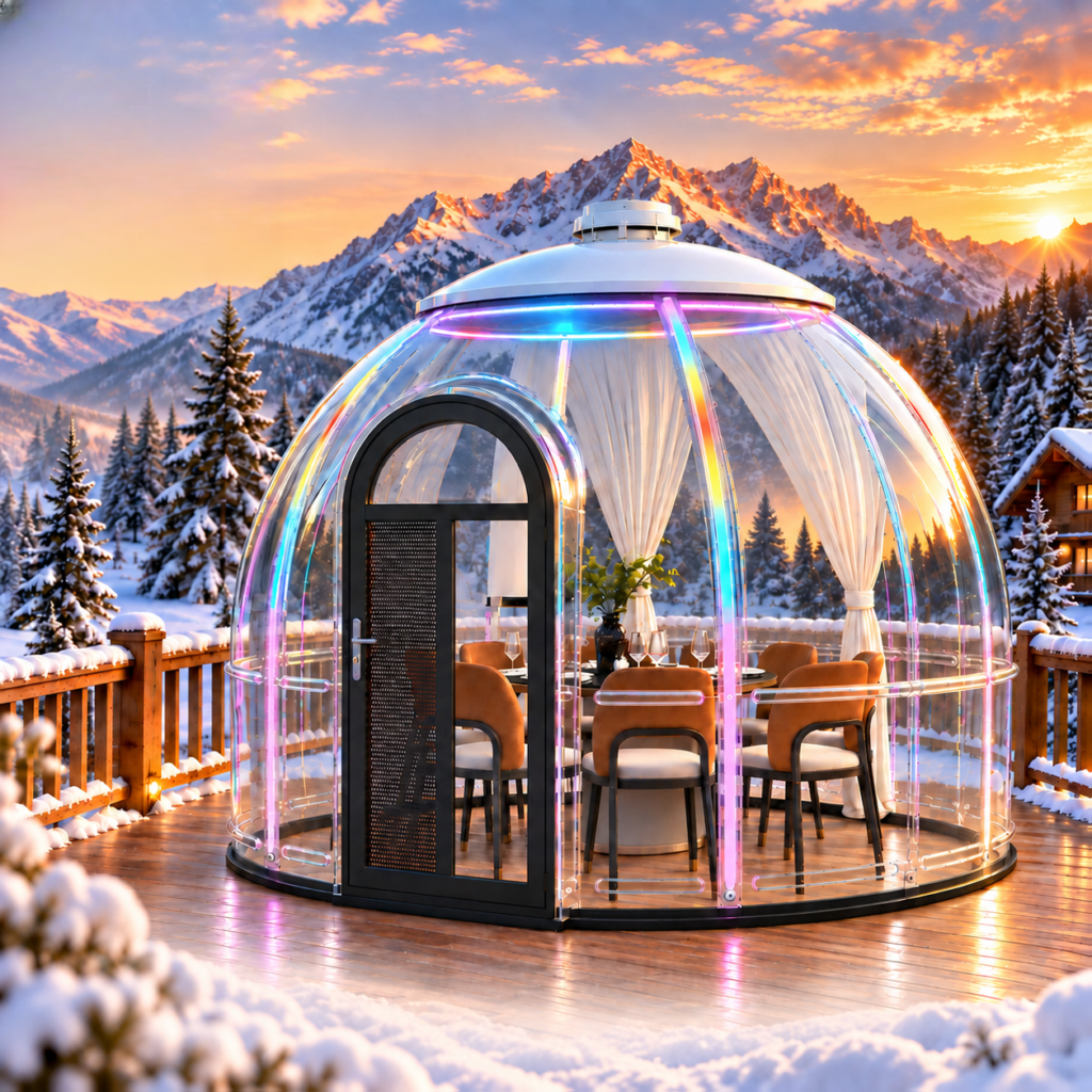 Moonseek Transparent Customized Size Outdoor Geodesic Dome Tent Transparent