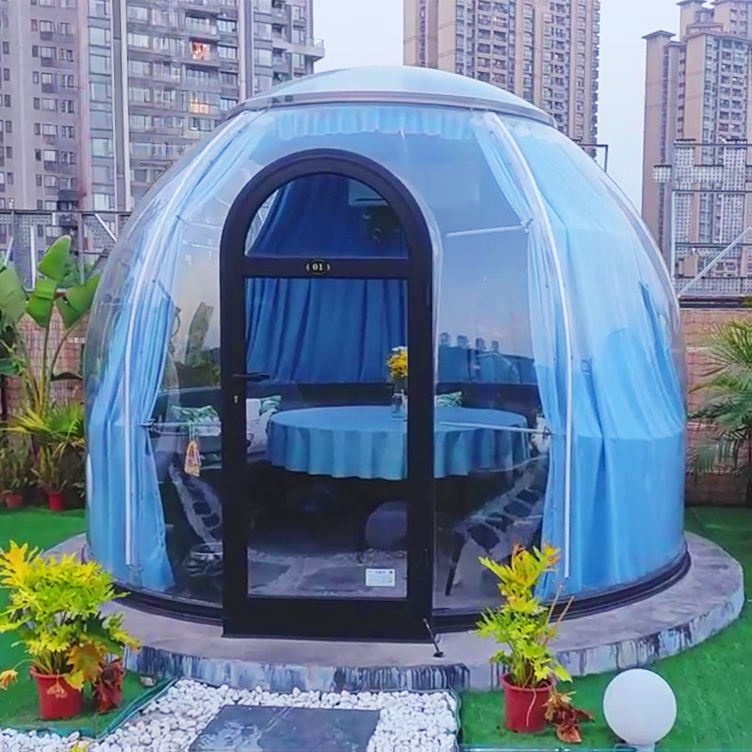 Moonseek Transparent Modern PC Prefab Container Dome House Smart