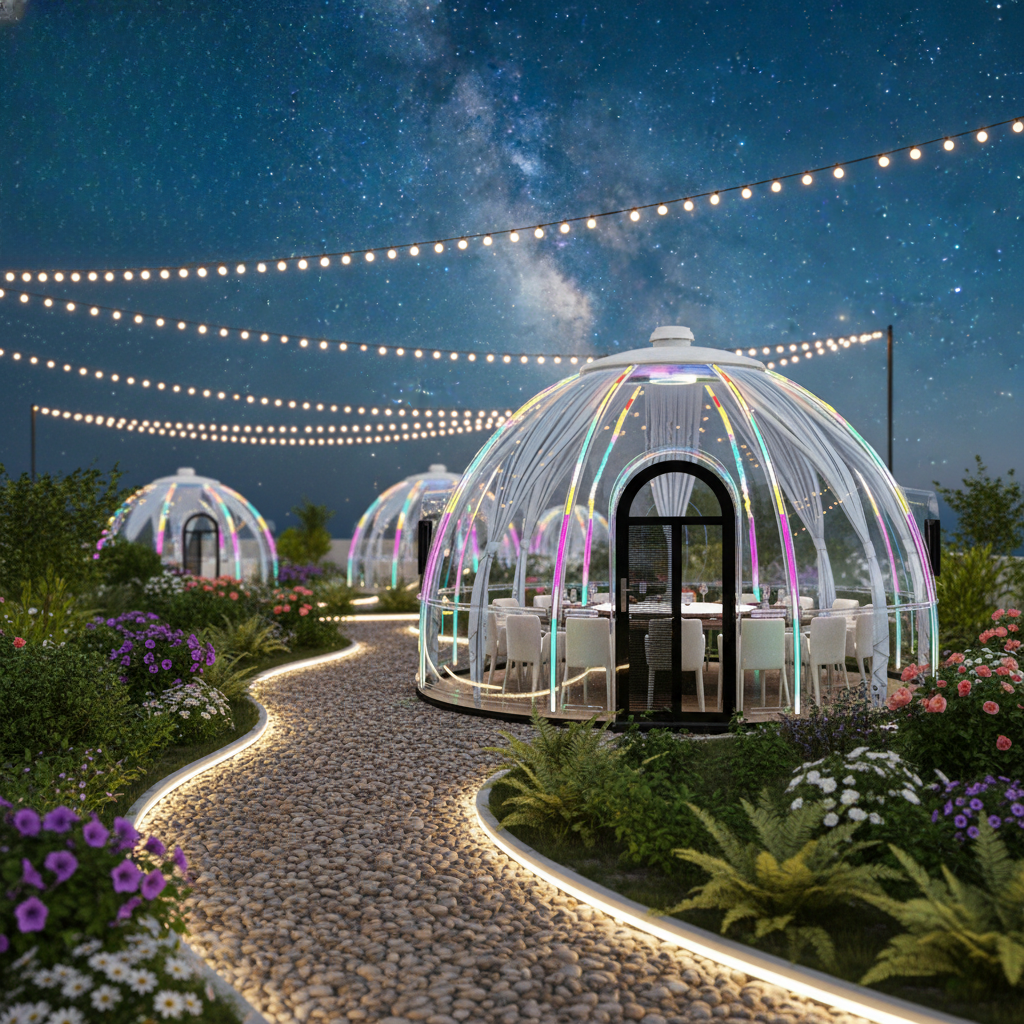 Moonseek Transparent PC Dome Houses for Sale Are Used