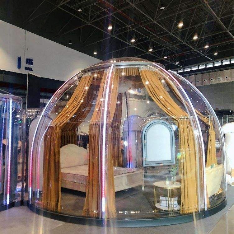 Moonseek Transparent Waterproof Bubble House Green Houses Starry Sky