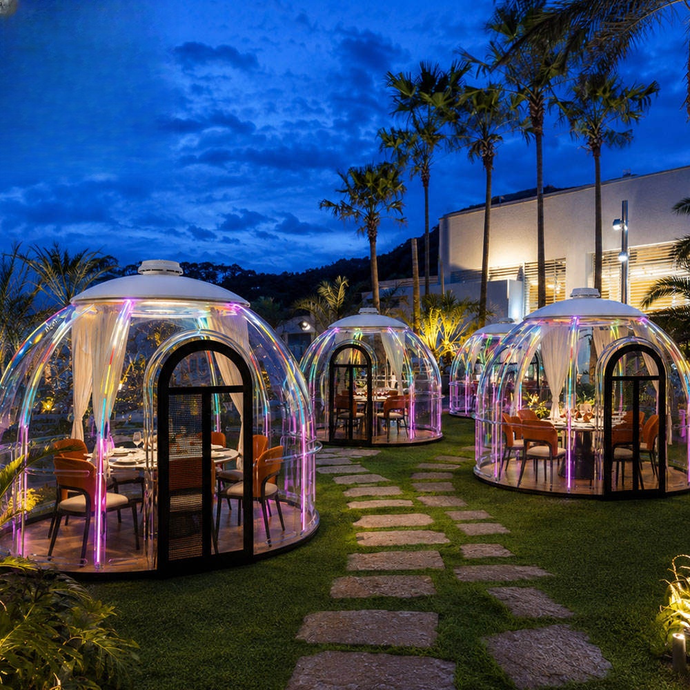 Moonseek UV Protected Polycarbonate Dome House Clear Outdoor PC